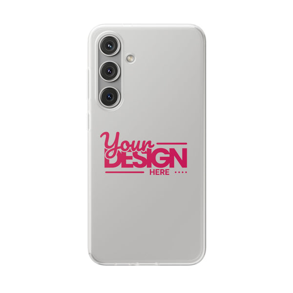 Customizable Flexi Phone Case – Personalize Your Design with Name or Photo, Flexible Protective Cover for Samsung Phones