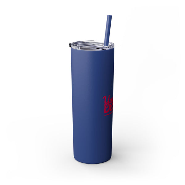 Personalized Skinny Tumbler with Straw, 20oz - Custom Travel Mug, Eco-Friendly Drinkware, Gift for Her, Stylish Hydration, Fun Party Favor