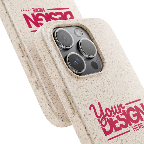 Biodegradable Phone Case – Eco-Friendly Custom Design Cover, Personalized Sustainable Protective Case for iPhone