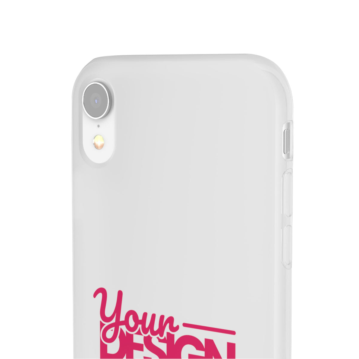 Customizable Flexi Phone Case – Personalize Your Design with Name or Photo, Flexible Protective Cover for iPhone