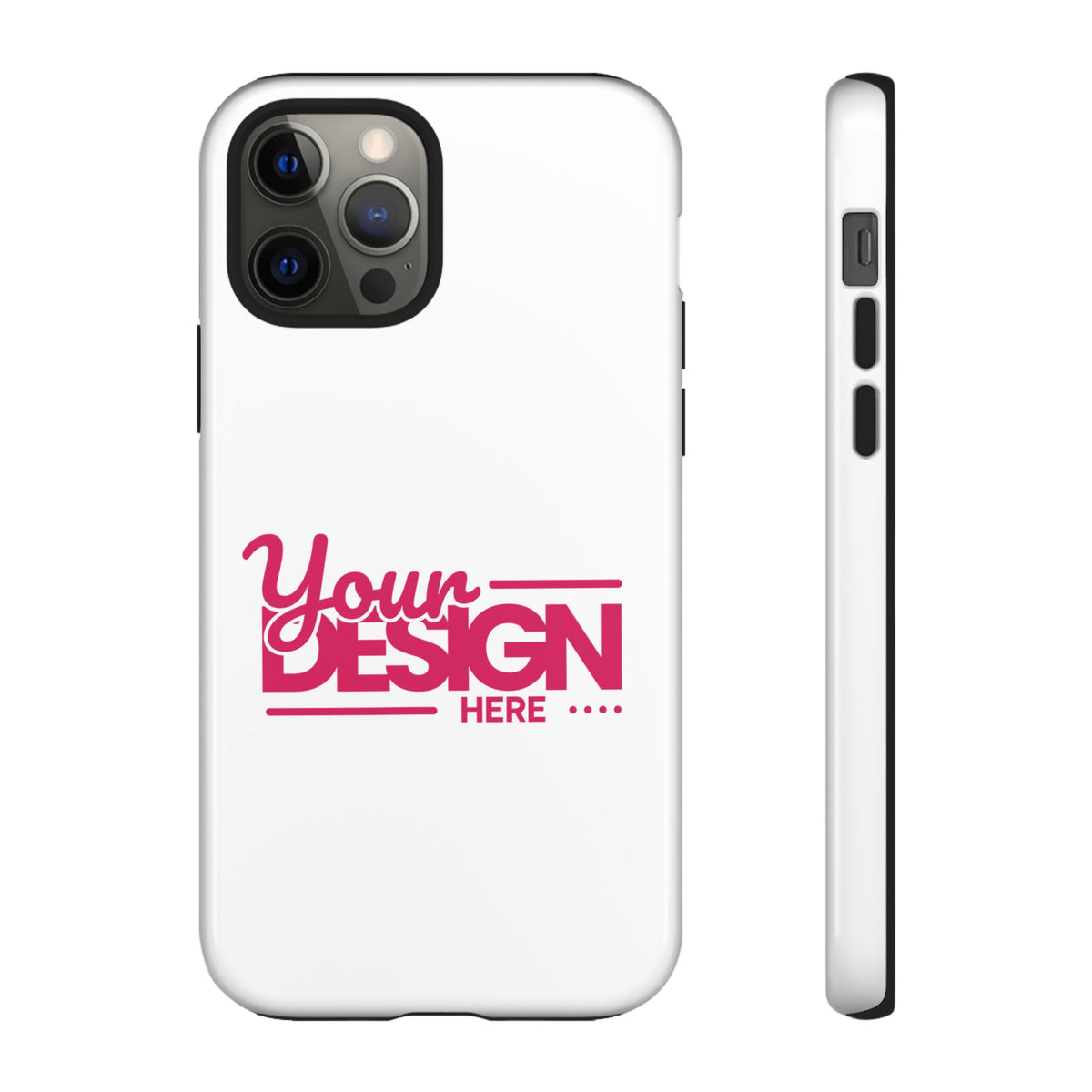 Customizable Tough Phone Case – Personalized Protective Cover with Name or Photo, Shockproof Case for iPhone & Samsung, Durable Gift Idea