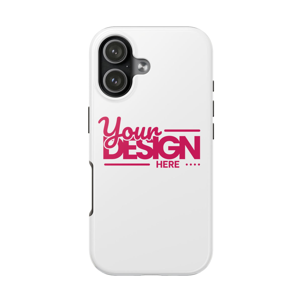 Personalized Tough Phone Case – Custom Name or Photo Protective Cover, Shock-Absorbent Durable Case for iPhone, Unique Gift Idea