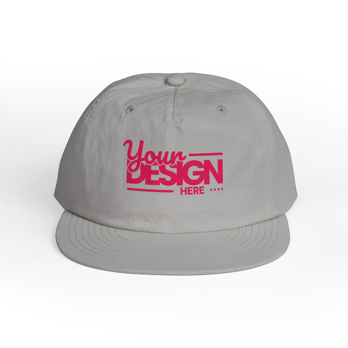 Custom Surf Cap – Lightweight Quick-Dry Recycled Nylon Snapback, Personalized Beach Hat with Breathable Mesh & Relaxed Fi