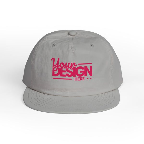 Custom Surf Cap – Lightweight Quick-Dry Recycled Nylon Snapback, Personalized Beach Hat with Breathable Mesh & Relaxed Fi