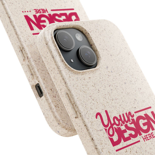 Biodegradable Phone Case – Eco-Friendly Custom Design Cover, Personalized Sustainable Protective Case for iPhone