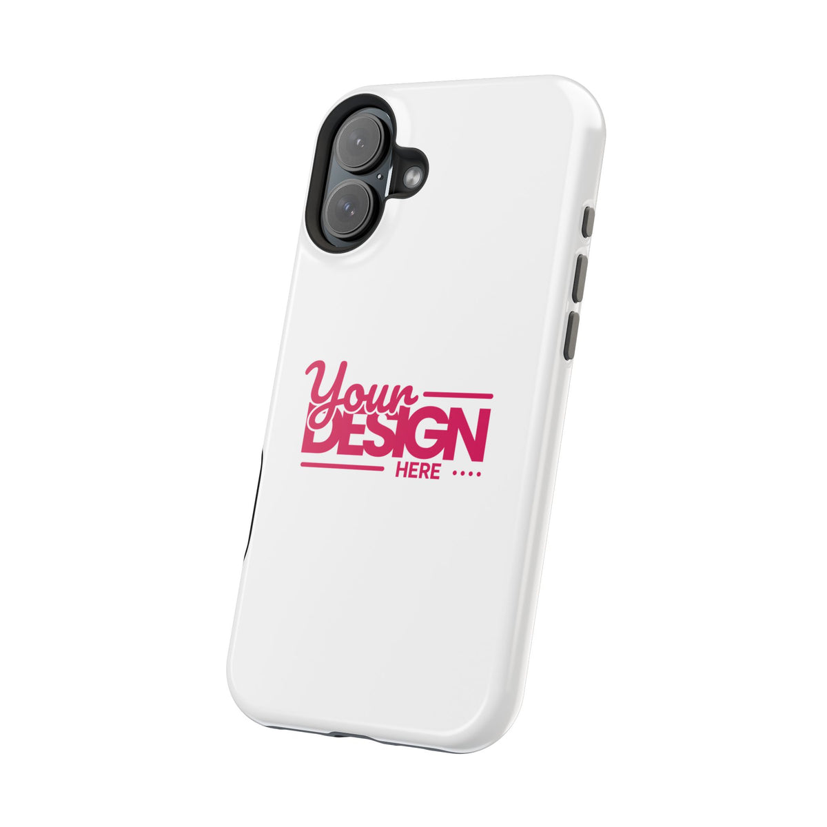 Durable Custom Magnetic Phone Case – Personalized Name or Photo Design, Shockproof Protective Cover for iPhone