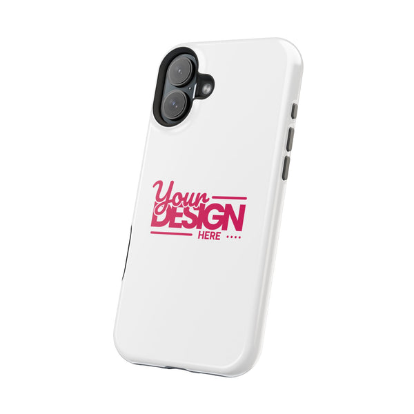 Durable Custom Magnetic Phone Case – Personalized Name or Photo Design, Shockproof Protective Cover for iPhone