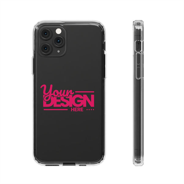 Customizable Clear Impact-Resistant Phone Case – Personalized Name or Photo Design, Transparent Shockproof Cover for iPhone