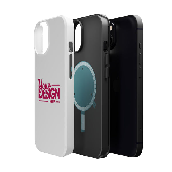 Durable Custom Magnetic Phone Case – Personalized Name or Photo Design, Shockproof Protective Cover for iPhone