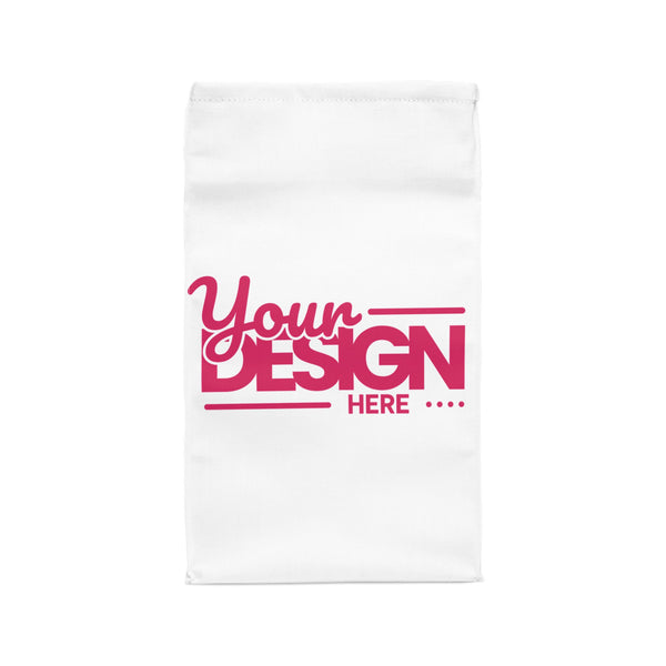 Custom Polyester Lunch Bag – Personalized ‘Your Design Here’ Insulated Tote, Reusable Food Storage Bag for Work, School & Travel