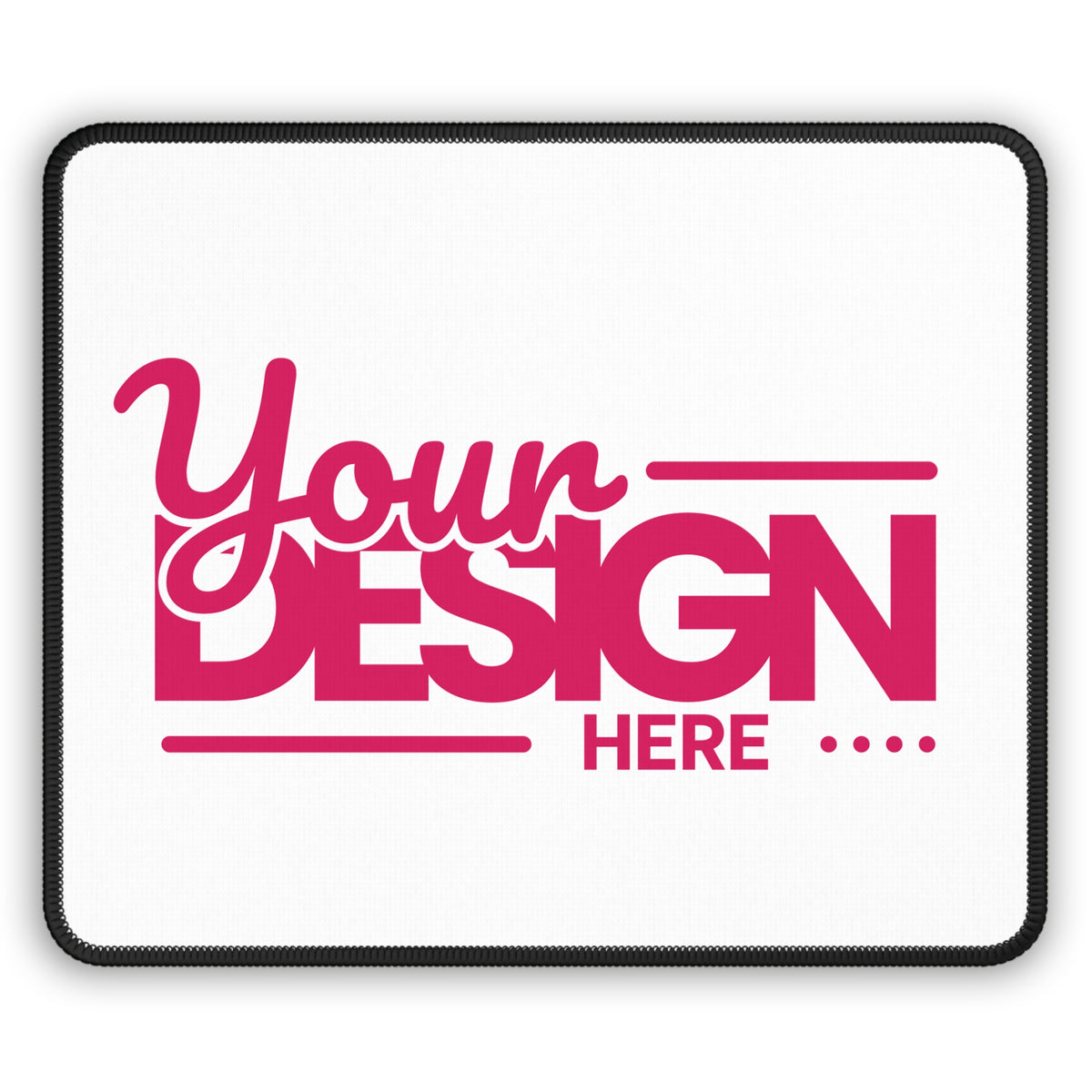 Custom Mouse Pad – Personalized Compact Neoprene Desk Mat with Stitched Edges, Smooth Surface & Non-Slip Rubber Base