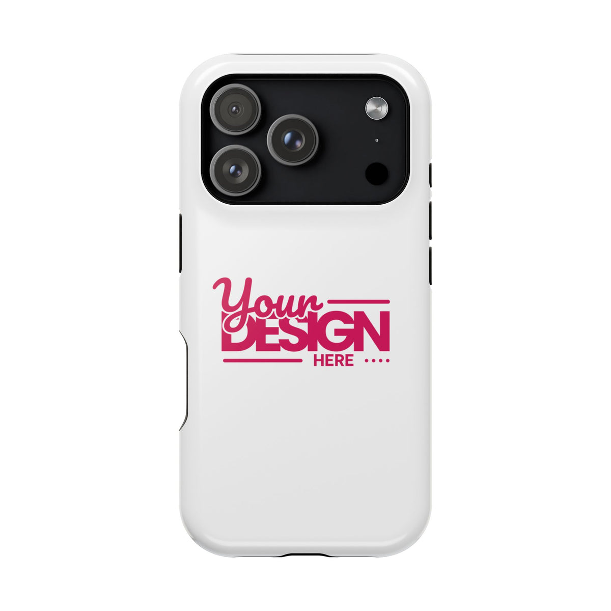 Durable Custom Magnetic Phone Case – Personalized Name or Photo Design, Shockproof Protective Cover for iPhone