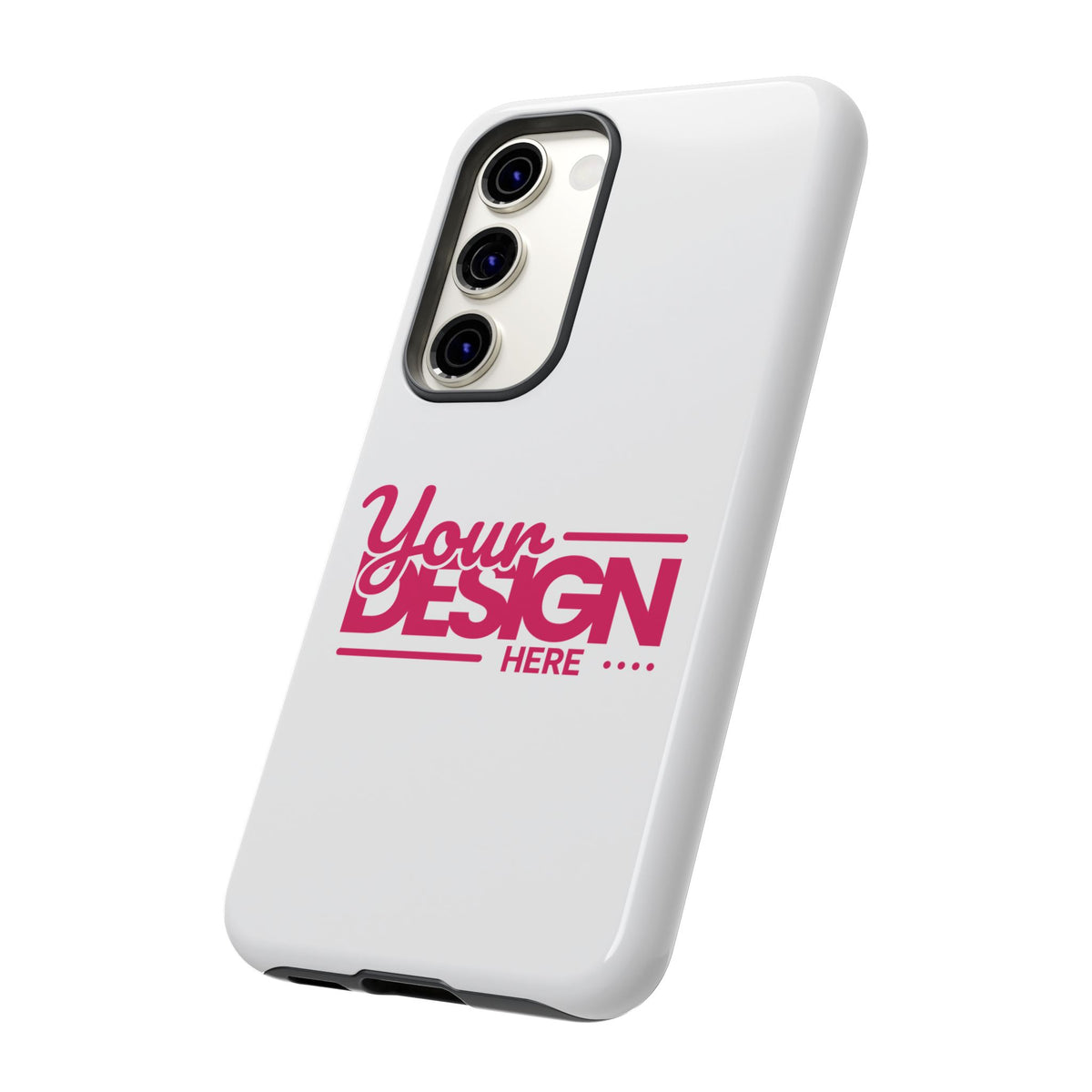 Customizable Tough Phone Case – Personalized Protective Cover with Name or Photo, Shockproof Case for Samsung Phones, Durable Gift Idea