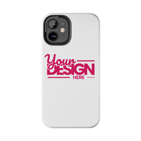 Personalized Tough Phone Case – Custom Name or Photo Protective Cover, Shock-Absorbent Durable Case for iPhone, Unique Gift Idea