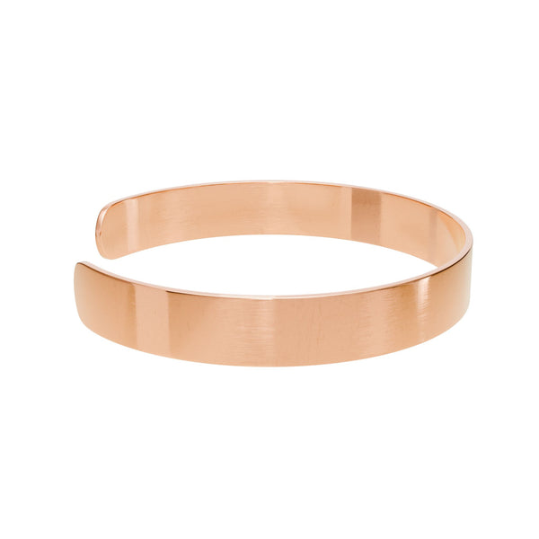 Engravable Rose Gold Cuff Bracelet With Personalized Message by Printify