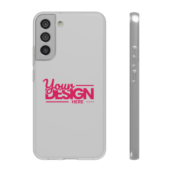 Customizable Flexi Phone Case – Personalize Your Design with Name or Photo, Flexible Protective Cover for Samsung Phones