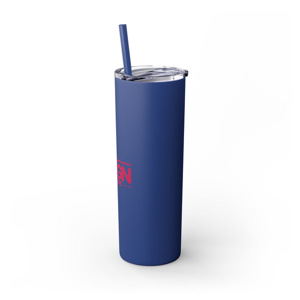 Personalized Skinny Tumbler with Straw, 20oz - Custom Travel Mug, Eco-Friendly Drinkware, Gift for Her, Stylish Hydration, Fun Party Favor