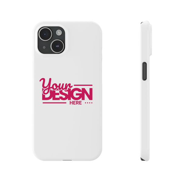 Customizable Slim Phone Case – Personalize Your Design with Name or Photo, Lightweight Protective Cover for iPhone