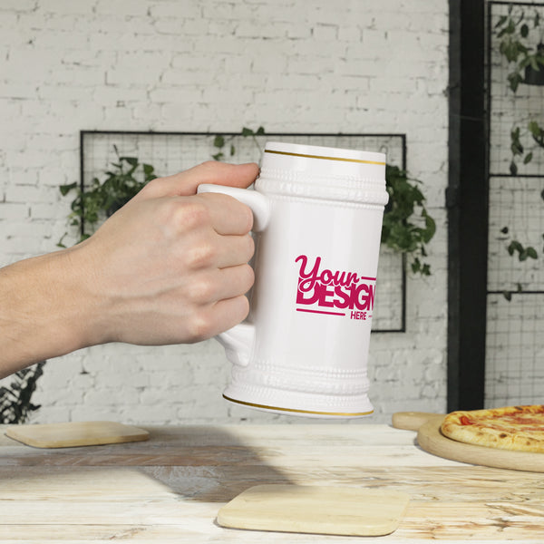 Customizable Beer Stein Mug - Perfect for Gifting, Parties, Celebrations, Oktoberfest, Home Bars