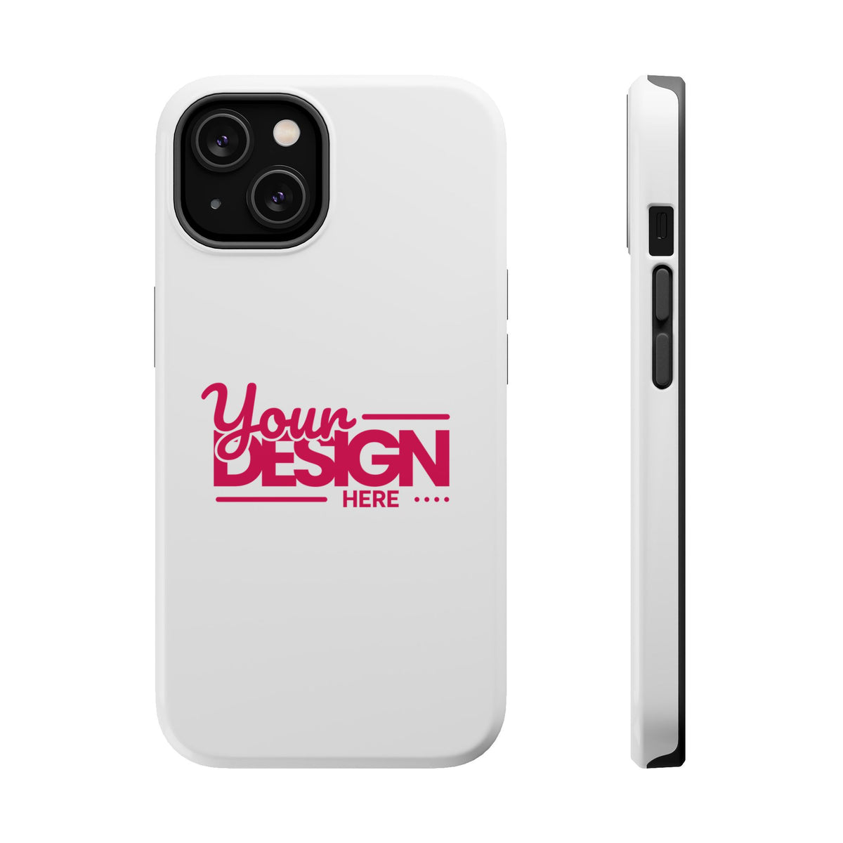 Durable Custom Magnetic Phone Case – Personalized Name or Photo Design, Shockproof Protective Cover for iPhone