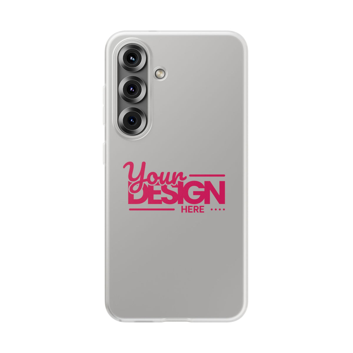 Customizable Flexi Phone Case – Personalize Your Design with Name or Photo, Flexible Protective Cover for Samsung Phones