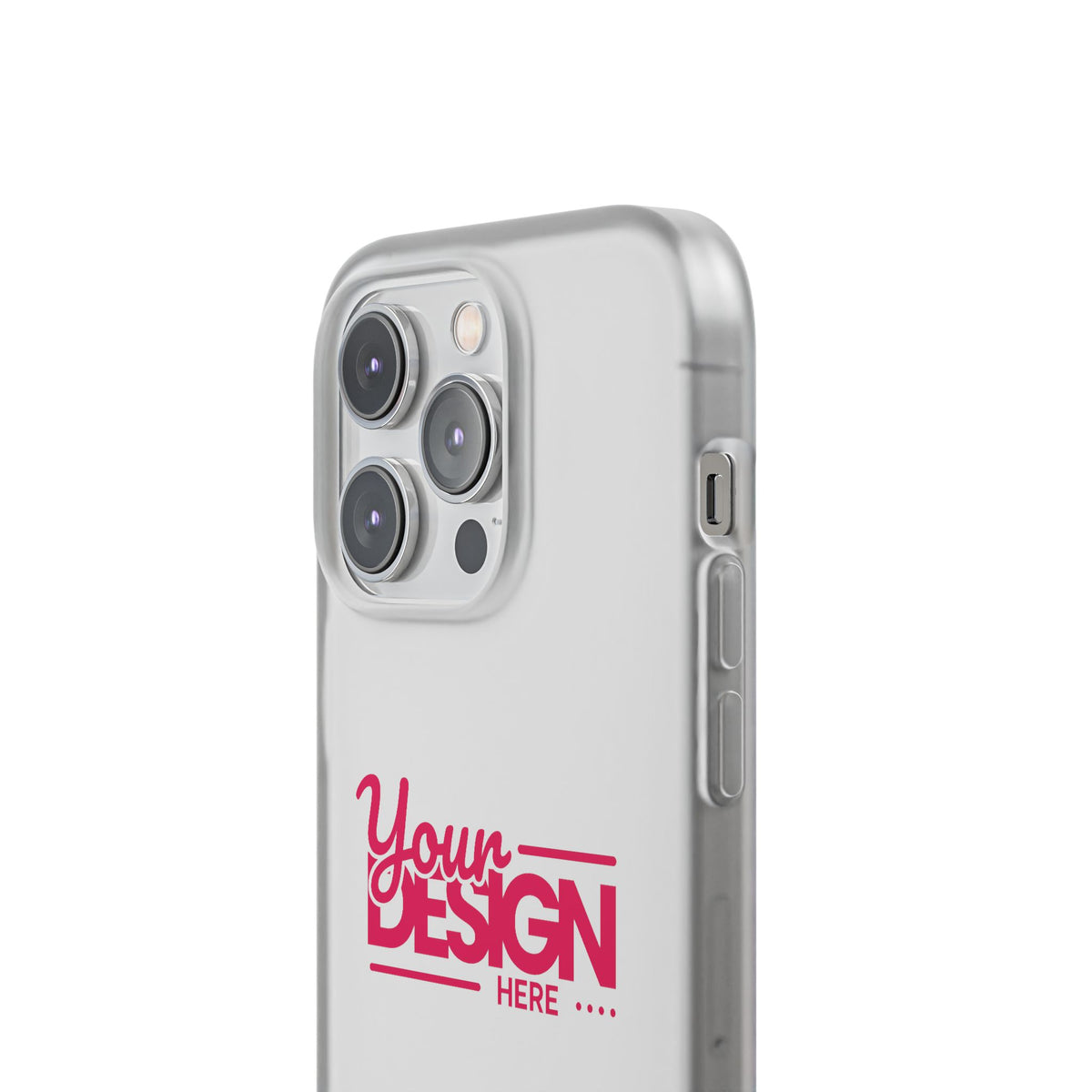 Customizable Flexi Phone Case – Personalize Your Design with Name or Photo, Flexible Protective Cover for iPhone