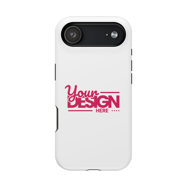 Durable Custom Magnetic Phone Case – Personalized Name or Photo Design, Shockproof Protective Cover for iPhone