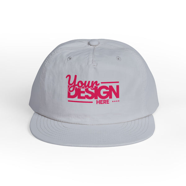 Custom Surf Cap – Lightweight Quick-Dry Recycled Nylon Snapback, Personalized Beach Hat with Breathable Mesh & Relaxed Fi