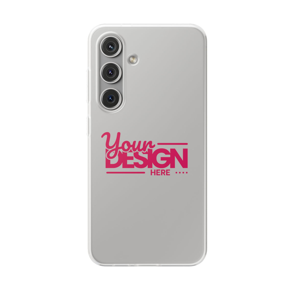 Customizable Flexi Phone Case – Personalize Your Design with Name or Photo, Flexible Protective Cover for Samsung Phones