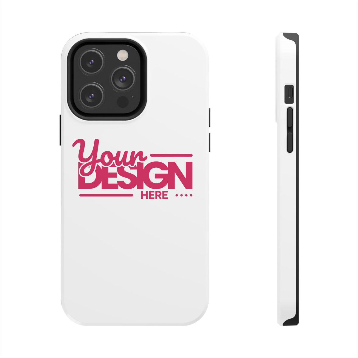Personalized Tough Phone Case – Custom Name or Photo Protective Cover, Shock-Absorbent Durable Case for iPhone, Unique Gift Idea