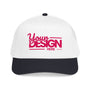Custom Structured Baseball Cap – Personalized 5-Panel Snapback with Embroidered or Printed Design, Mid-Profile Custom Logo Ha