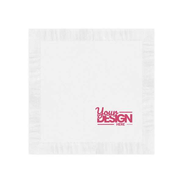 Custom-Design Napkins, Elegant Party Decor, Personalized Wedding Tableware, Custom Event Supplies, Stylish Entertaining Essentials