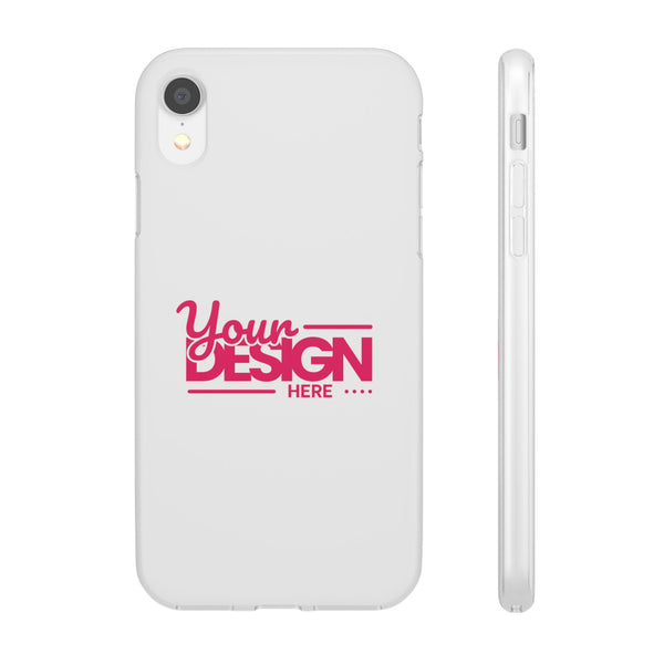 Customizable Flexi Phone Case – Personalize Your Design with Name or Photo, Flexible Protective Cover for iPhone