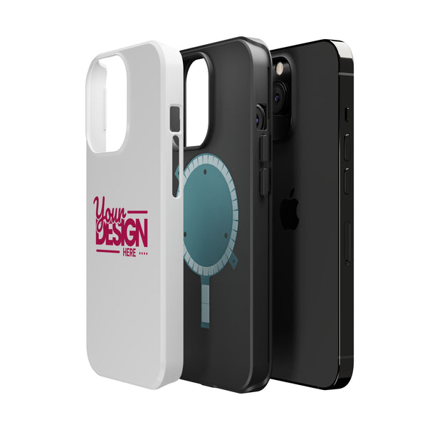 Durable Custom Magnetic Phone Case – Personalized Name or Photo Design, Shockproof Protective Cover for iPhone