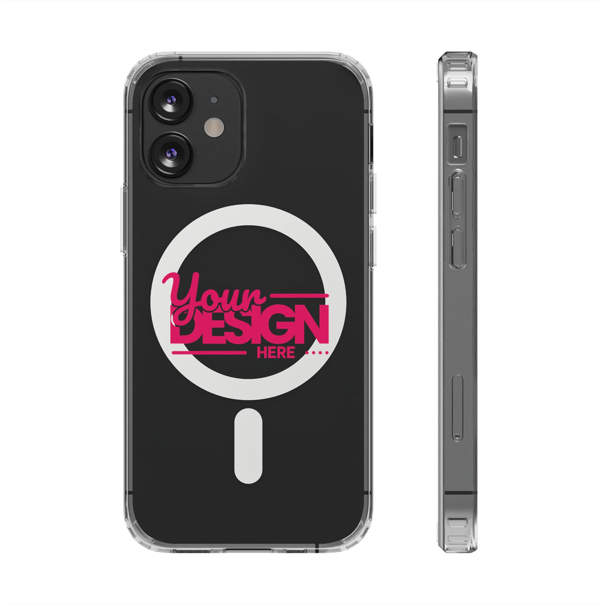 Clear Magnetic Impact Phone Case – MagSafe-Compatible Shockproof Protective Cover for iPhone