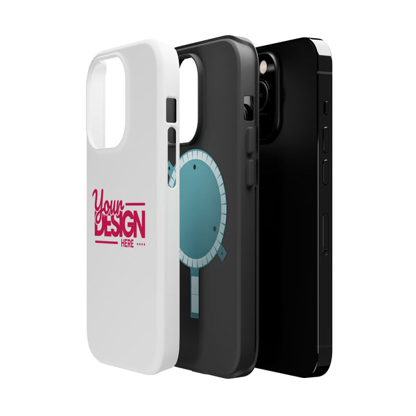 Durable Custom Magnetic Phone Case – Personalized Name or Photo Design, Shockproof Protective Cover for iPhone