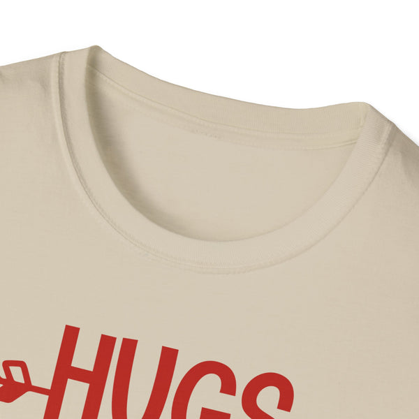 Hugs Valentine T-Shirt - Love Shirt - Heart Graphic Valentine's Tee