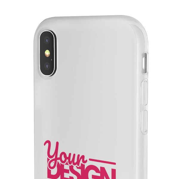 Customizable Flexi Phone Case – Personalize Your Design with Name or Photo, Flexible Protective Cover for iPhone