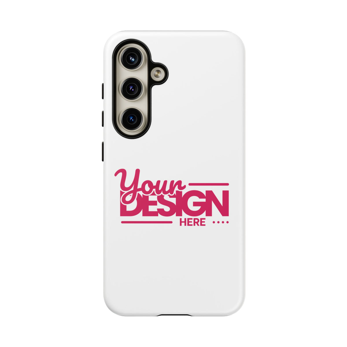 Customizable Tough Phone Case – Personalized Protective Cover with Name or Photo, Shockproof Case for Samsung Phones, Durable Gift Idea