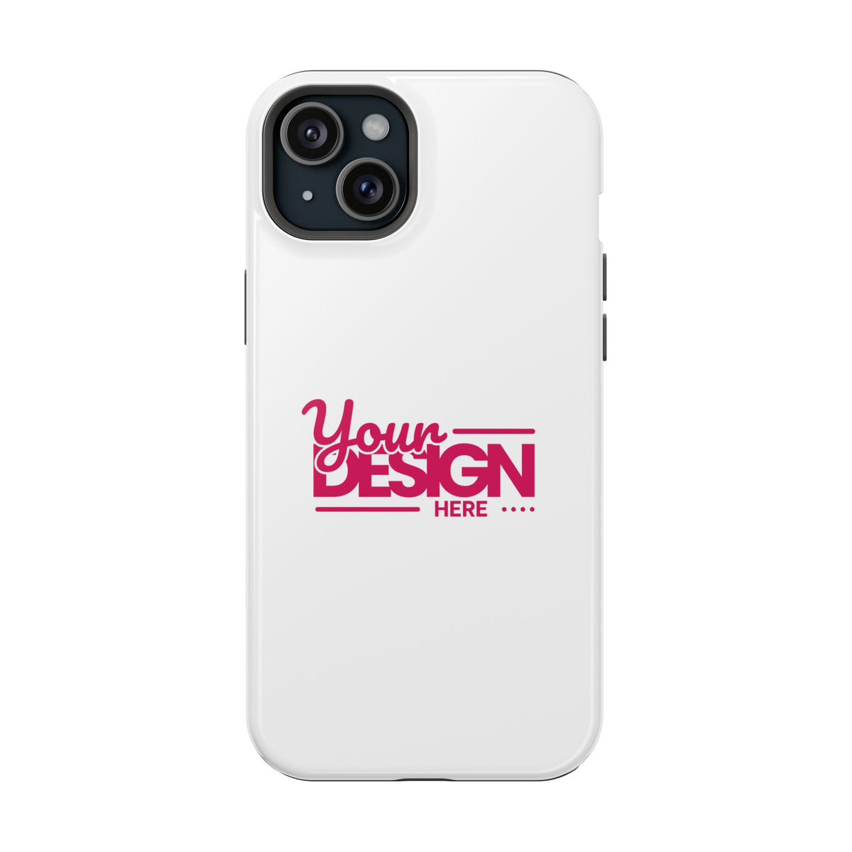 Customizable Impact-Resistant Phone Case – Personalize with Your Design, Durable Shockproof Cover for iPhone