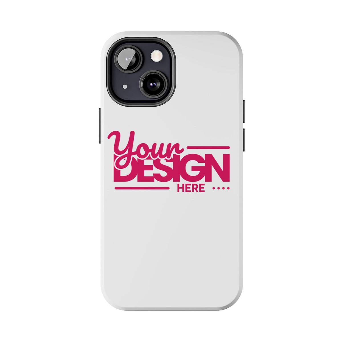 Personalized Tough Phone Case – Custom Name or Photo Protective Cover, Shock-Absorbent Durable Case for iPhone, Unique Gift Idea