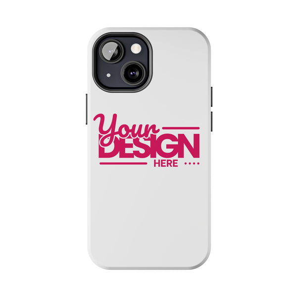 Personalized Tough Phone Case – Custom Name or Photo Protective Cover, Shock-Absorbent Durable Case for iPhone, Unique Gift Idea