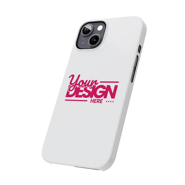 Customizable Slim Phone Case – Personalize Your Design with Name or Photo, Lightweight Protective Cover for iPhone
