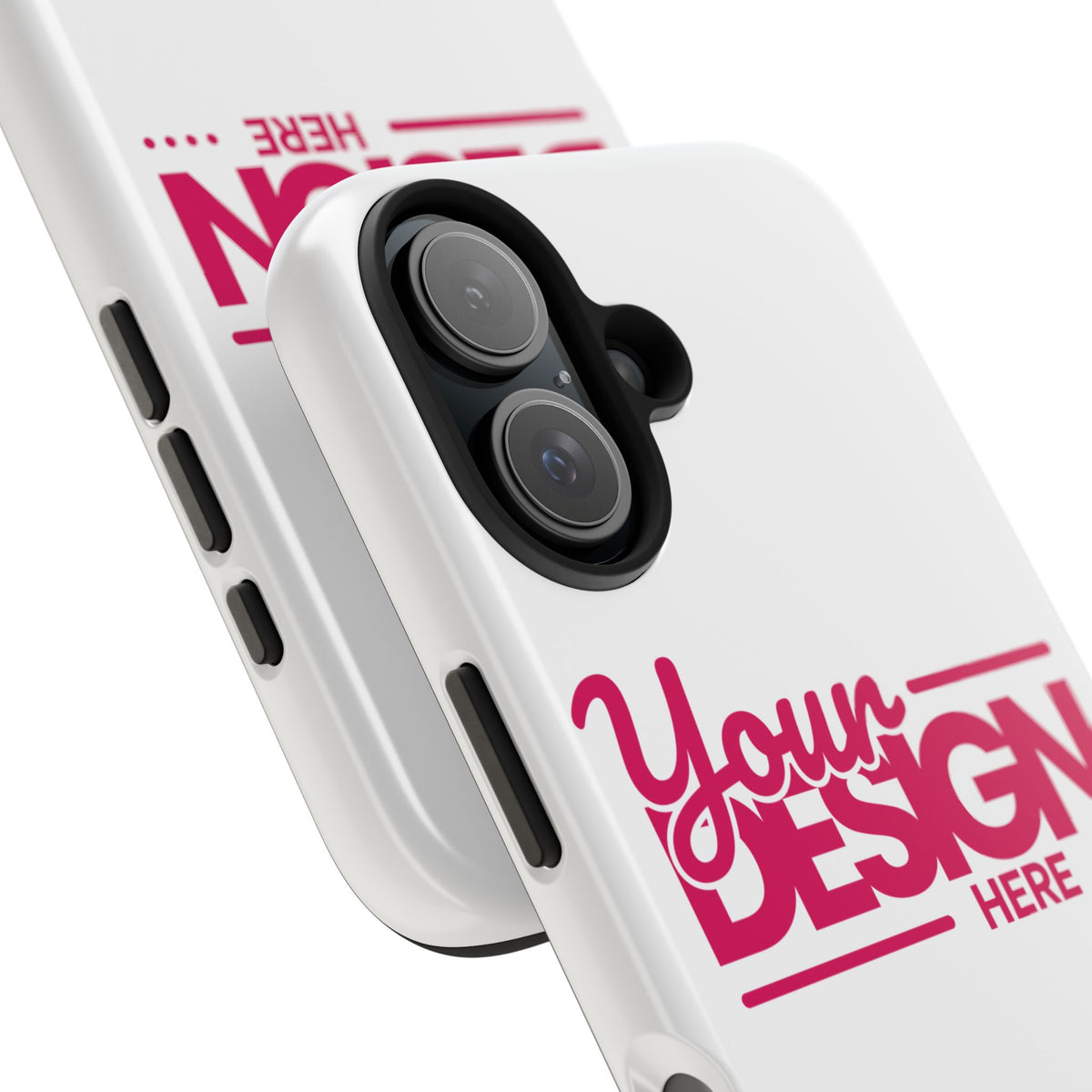 Personalized Tough Phone Case – Custom Name or Photo Protective Cover, Shock-Absorbent Durable Case for iPhone, Unique Gift Idea