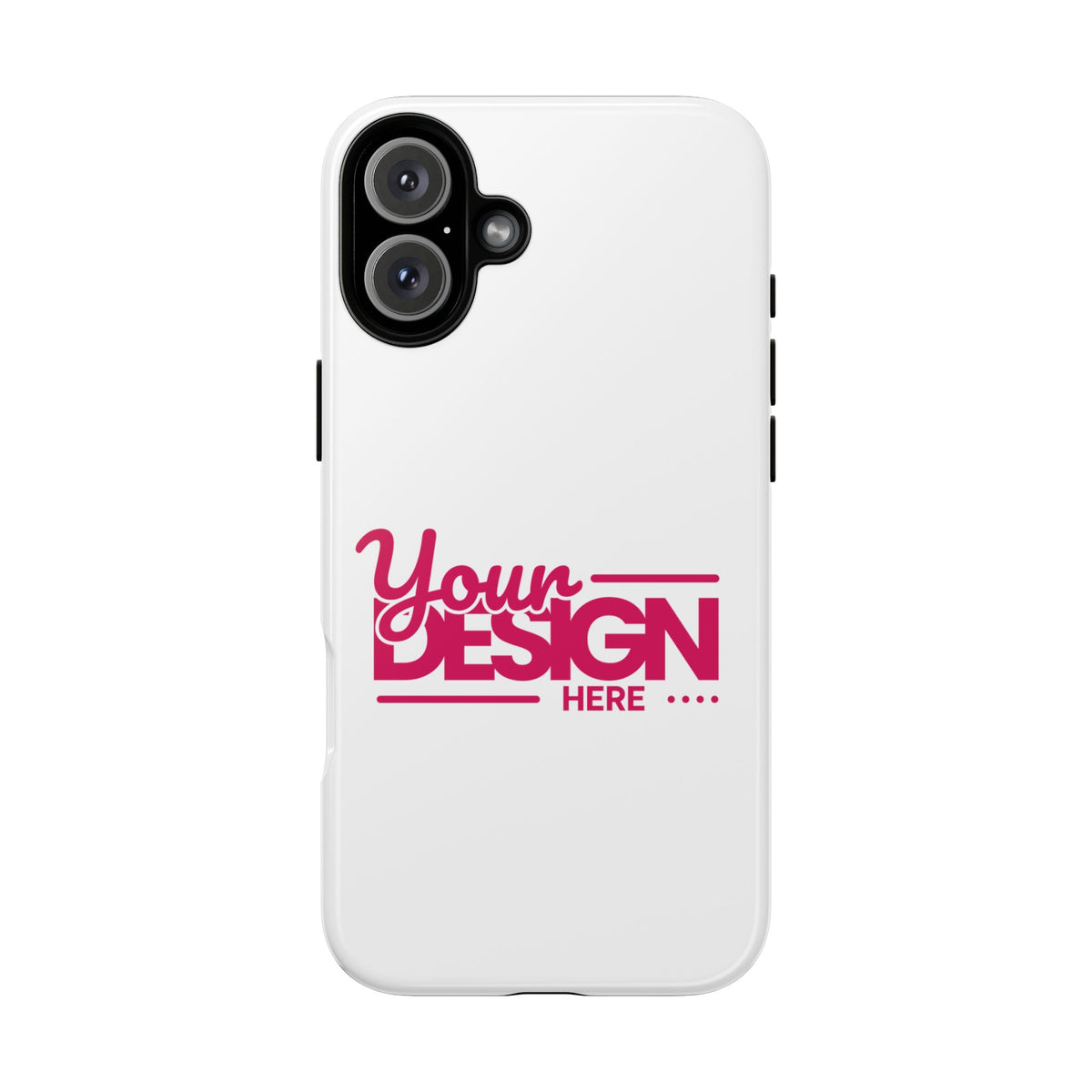Customizable Tough Phone Case – Personalized Protective Cover with Name or Photo, Shockproof Case for iPhone & Samsung, Durable Gift Idea
