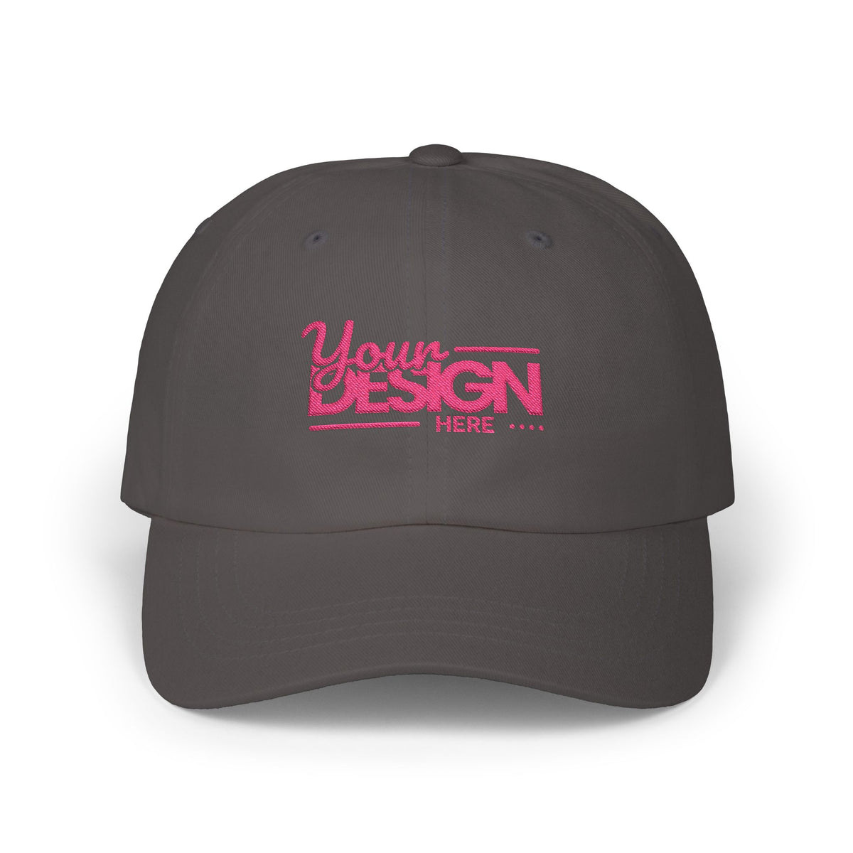 Custom Classic Dad Cap – Minimal Embroidered Logo Baseball Hat, Personalized Adjustable Cotton Cap for Men & Women