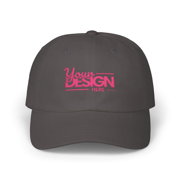 Custom Classic Dad Cap – Minimal Embroidered Logo Baseball Hat, Personalized Adjustable Cotton Cap for Men & Women