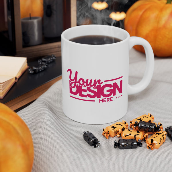Trendy Ceramic Mug, Personalized Coffee Cup, Stylish Drinkware for Home & Office, Unique Gift for Birthdays, Engagements & Holidays