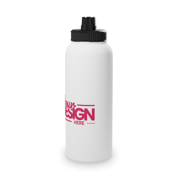 Sporty Stainless Steel Water Bottle for Fitness, Hydration, Eco-Friendly, Travel Mug, Outdoor Adventure, Gym Bottle, Custom Design