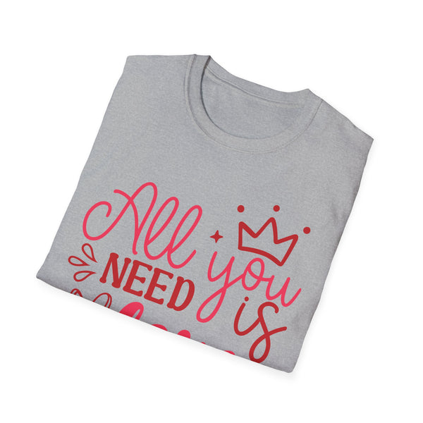 All You Need Is Love Valentine T-Shirt - Love Shirt - Heart Graphic Valentine's Tee